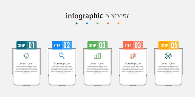 Infographic template elements