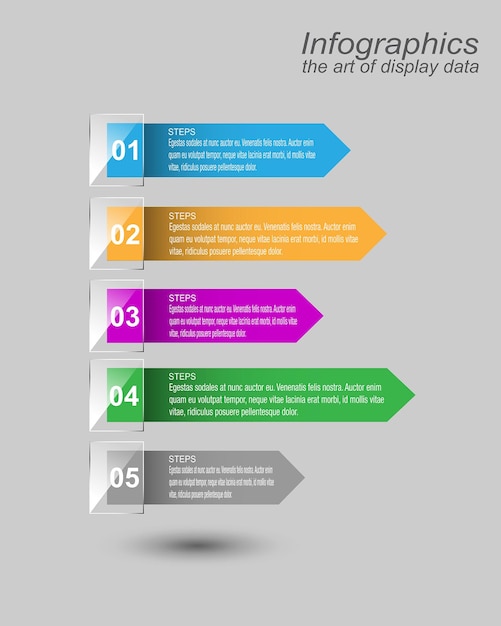 Вектор Инфографический шаблон для современной визуализации и ранжирования данных и статистики