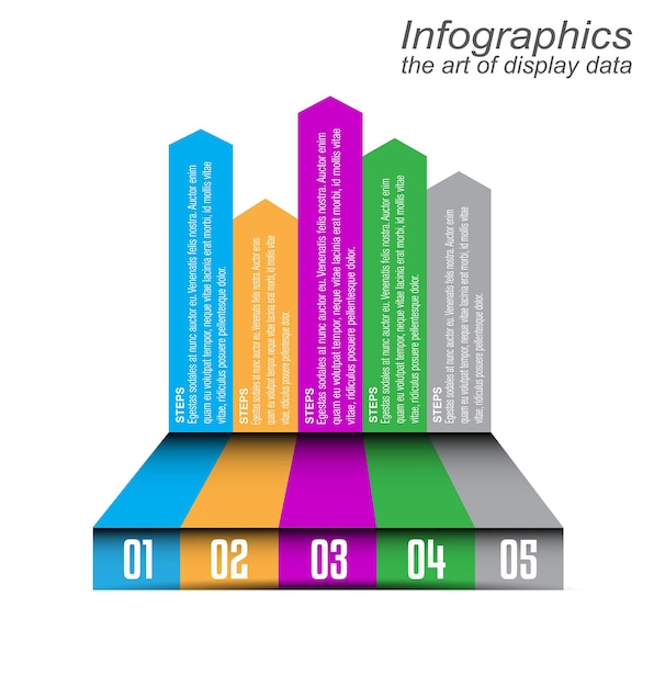 Vector infographic template for modern data visualization and ranking and statistics