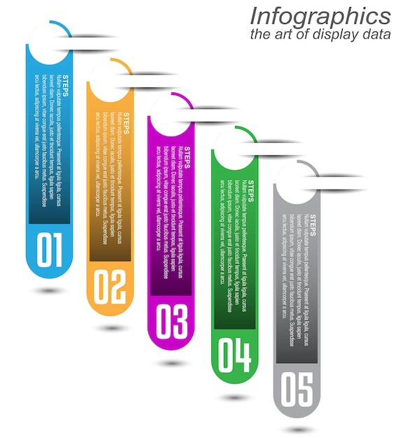 Инфографический шаблон для современной визуализации данных, ранжирования и статистики