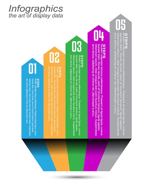 Infographic template for modern data visualization and ranking and statistics