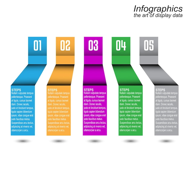 Infographic template for modern data visualization and ranking and statistics