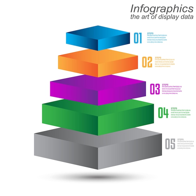 Vector infographic template for modern data visualization and ranking