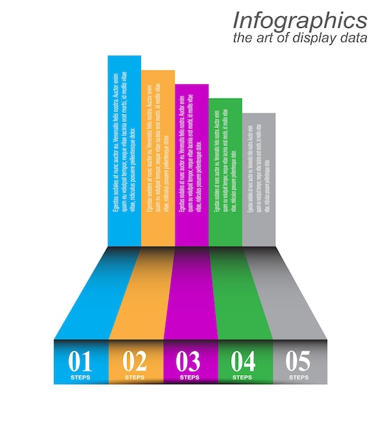 Vector infographic template for modern data visualization and ranking