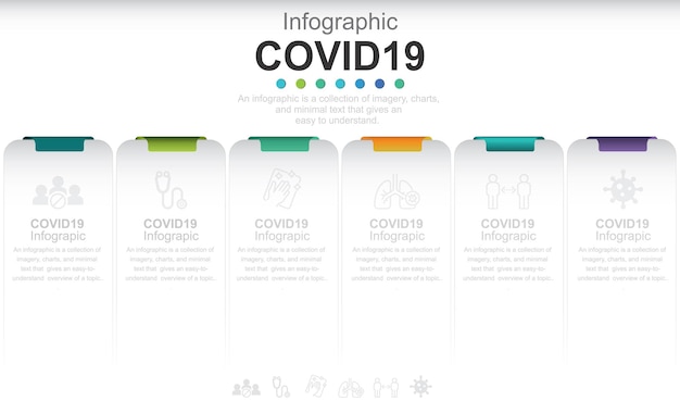 Инфографический шаблон информации о covid19 акций иллюстрации