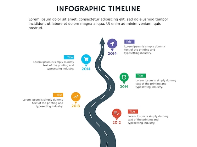 Infographic template and timeline template