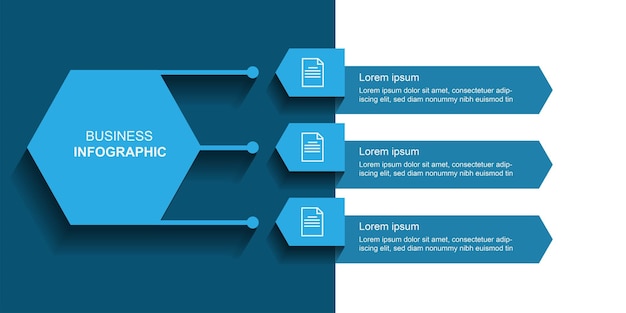 Vector infographic template vector design.