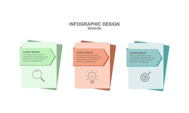 Infographic template vector design