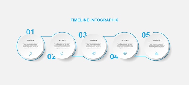 Infographic template vector element