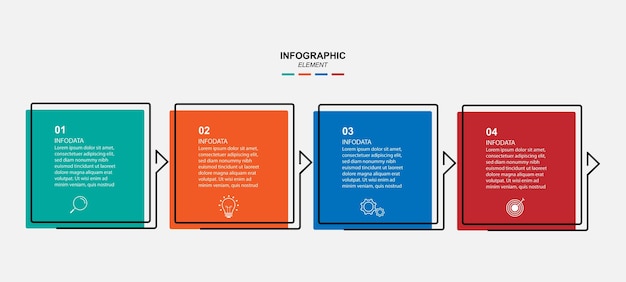 Вектор шаблона инфографики