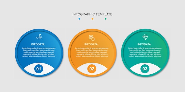 Vettore modello infografica