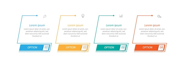 Vettore modello infografica