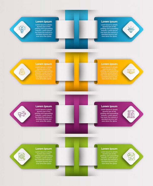 Vector infographic template with icon