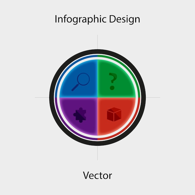 Vettore template infografica