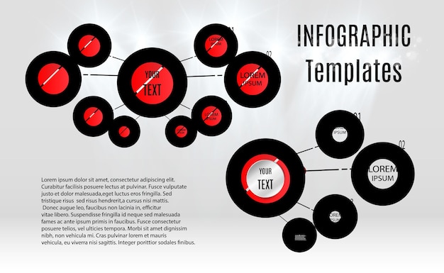 Vector infographic templateframe for presentationweb design