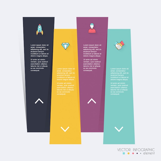 Vector infographic templates for business.