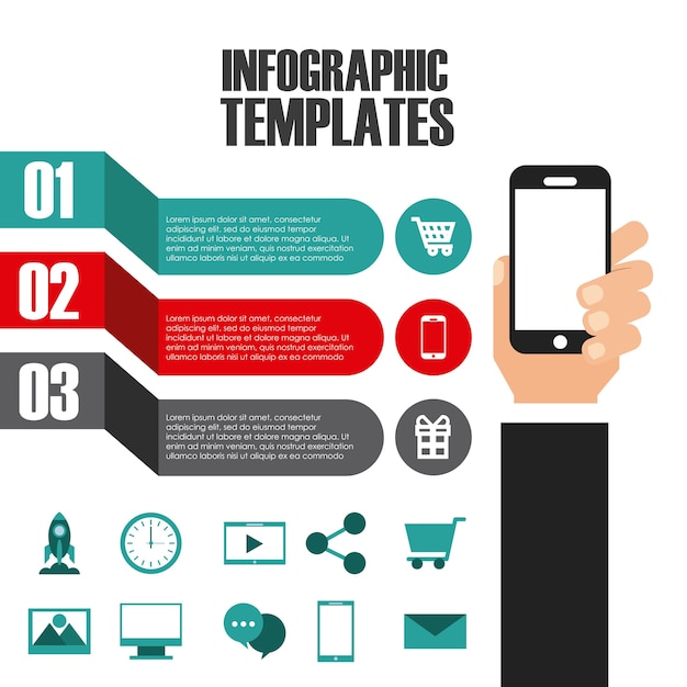 Vector infographic templates design