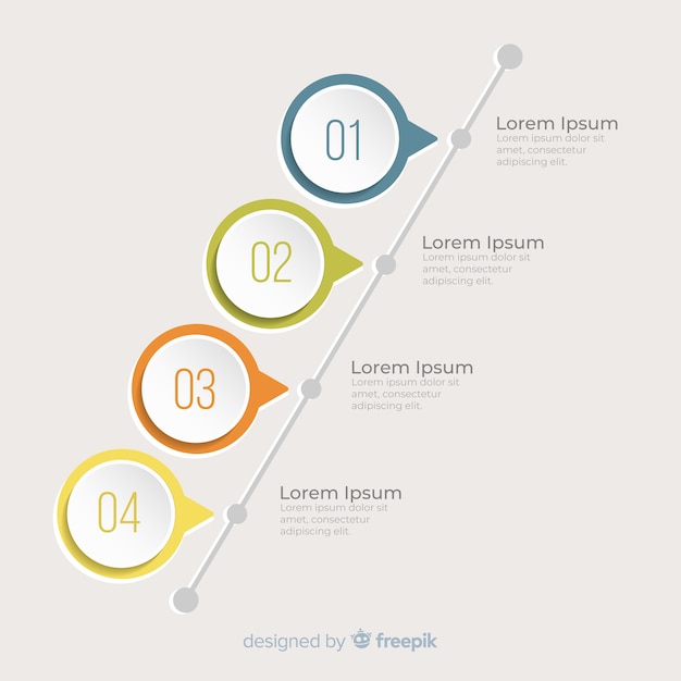 Infographic tijdlijn concept