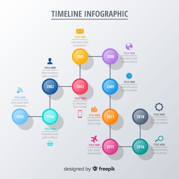 Vector infographic timeline concept