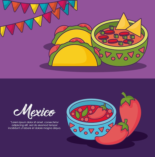 Infographic van Mexicaans voedselconcept