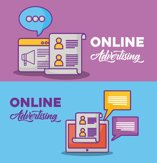 Infographic van online marketingconcept