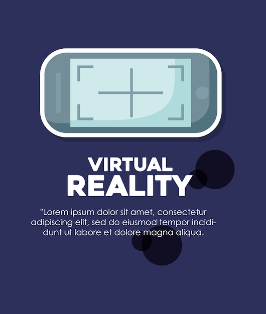 Infographic van ontwerp van de virtuele realiteit