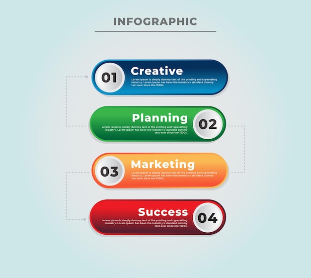 Modello di progettazione di arte vettoriale infografica