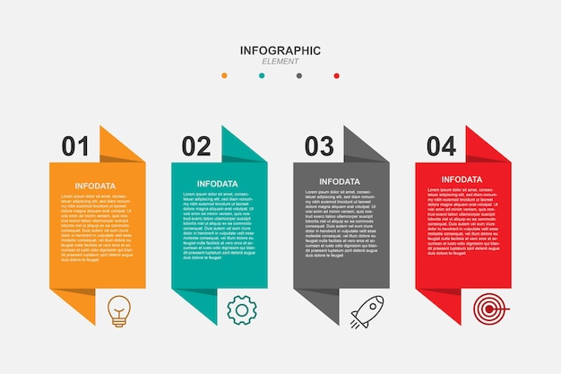 Infographic 벡터 요소 템플릿 디자인입니다.