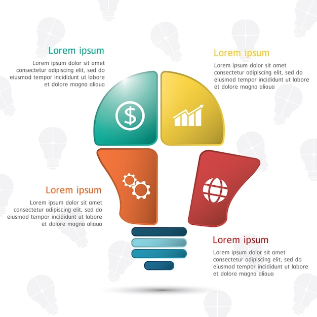 Infographic Vector met financiën, grafiek, beheer en netwerk.