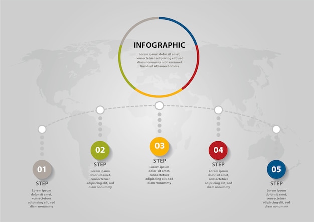 Presentazione vettoriale infographic