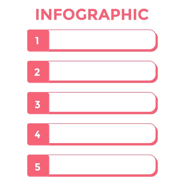 Modello vettoriale infografico per i social media