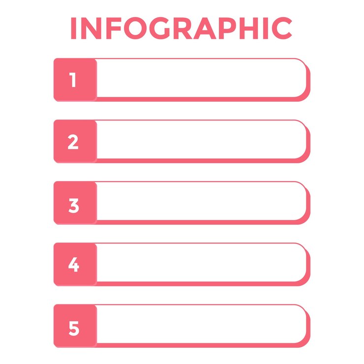 Vector infographic vector template for social media