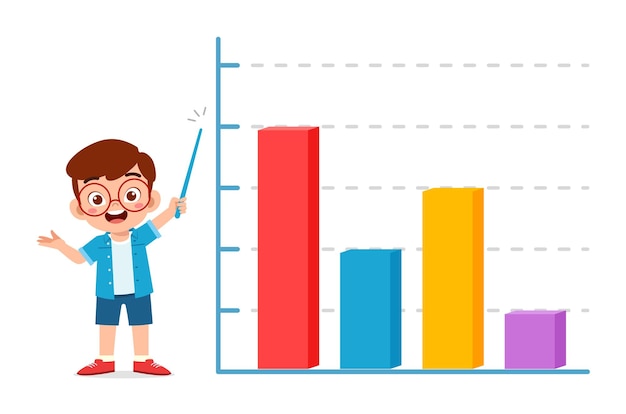 Infographic voor gegevens over kinderen op school