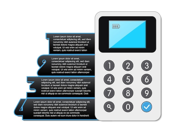 Infographic with four options