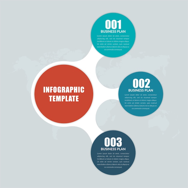 Infografica con icona per strategia aziendale