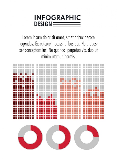 Infographic with statistics design 