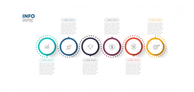 Vector infographic with steps