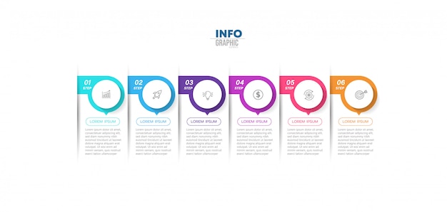 단계가있는 Infographic