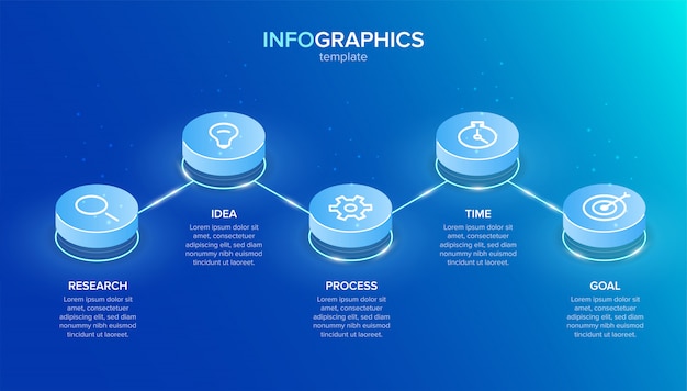 Infografica con passaggi