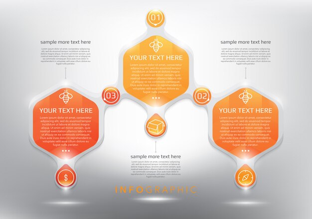 단계가있는 Infographic