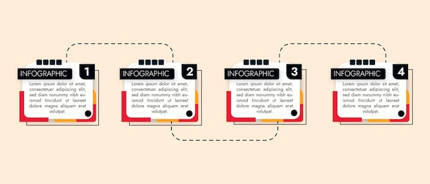 Infografica con passaggi