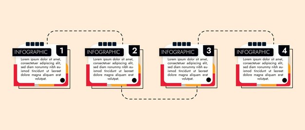 Infografica con passaggi