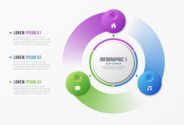 Infographic with steps