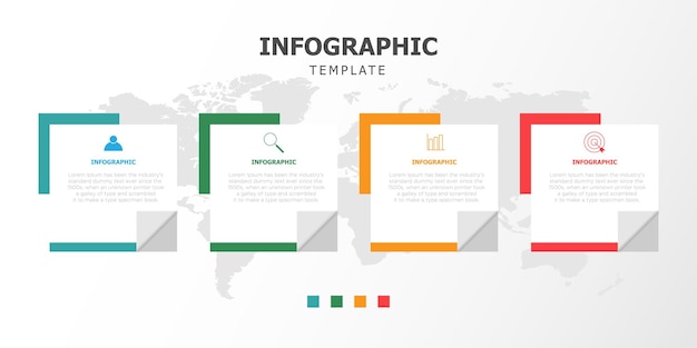 Infographic zakelijk sjabloonontwerp