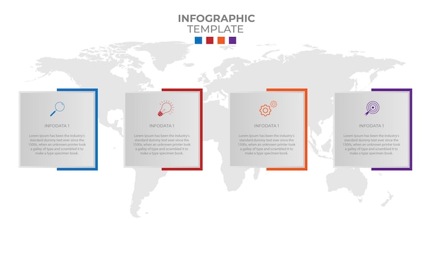 Infographic zakelijk sjabloonontwerp