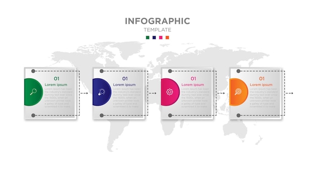 Infographic zakelijk sjabloonontwerp