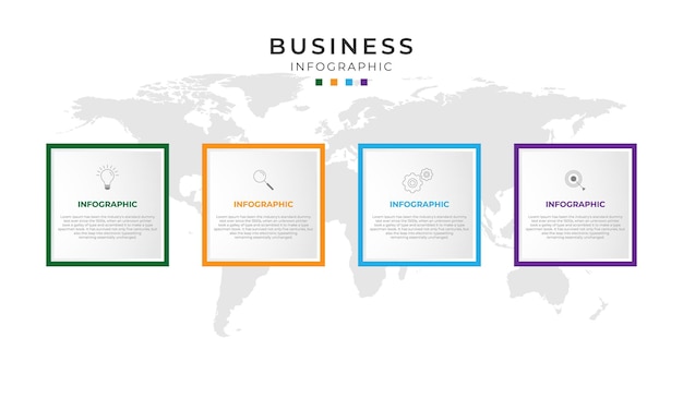 Infographic zakelijk sjabloonontwerp