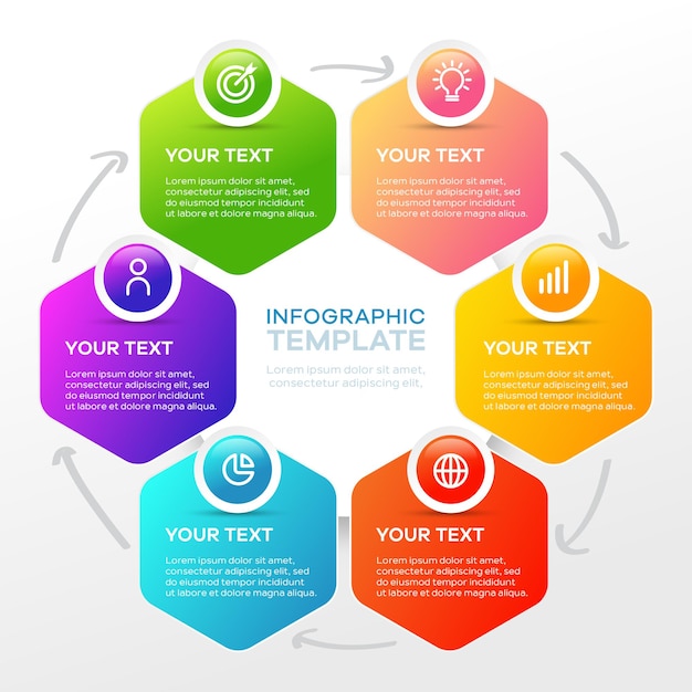 Infographic zakelijk sjabloonontwerp