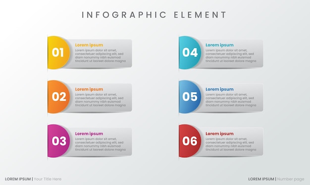 Infographic Zakelijke presentatie-element