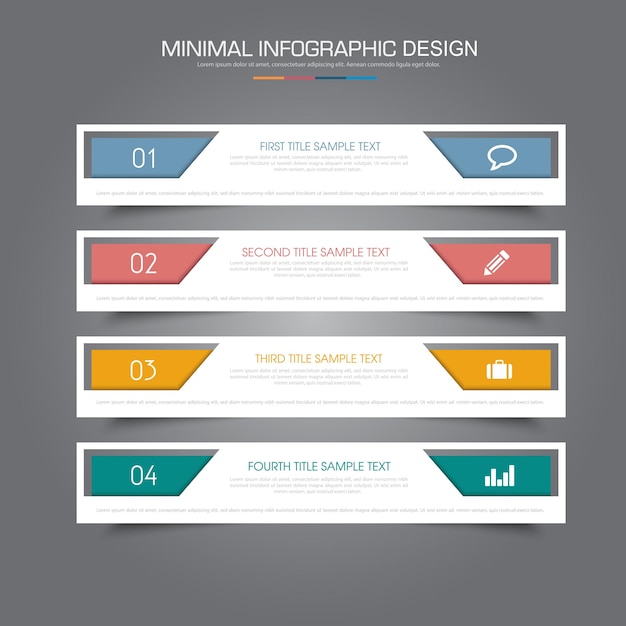 Infographicelementen met bedrijfspictogramcirkelproces of stappen en opties workflow vectorontwerp